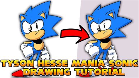 How To Draw Sonic The Hedgehog Step By Step Tutorial Tyson Hesse