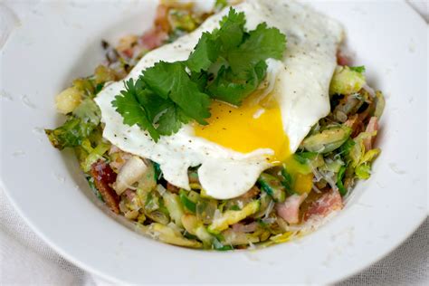 Weekend Brussel Sprout Hash The Realistic Nutritionist