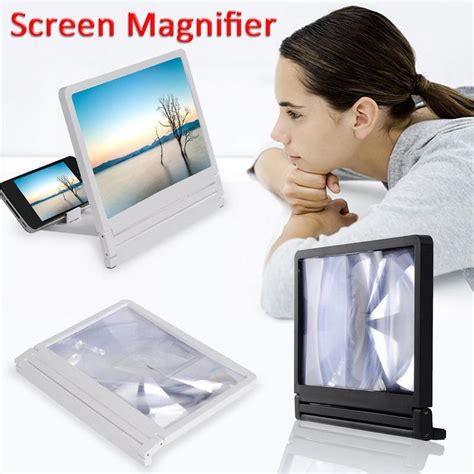 A Folding Design Mobile Phone Screen Magnifier Eyes Protection Display
