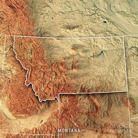 Topo Map Of Montana