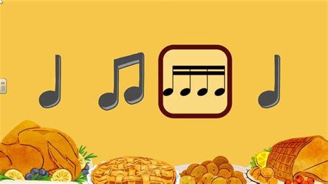 Thanksgiving Rhythms 16th Notes Rhythm Follow Along Ta Ti Ti Tika