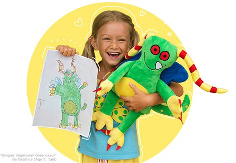 Childs Drawing Turned Into Stuffed Animal Childrens Drawings Made