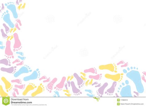 Colourful Footprint Background Stock Photography Image 17582012
