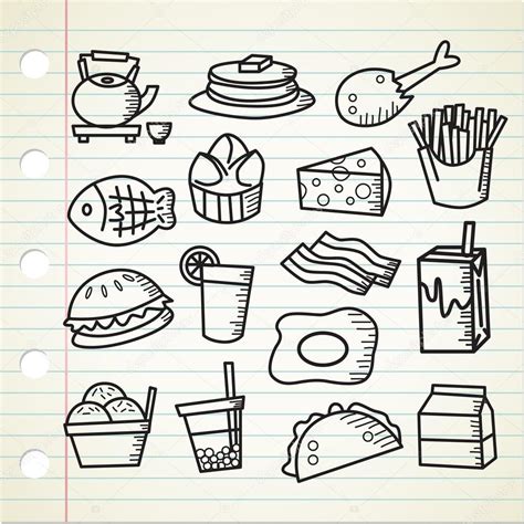 Food And Drink Cartoon Icons — Stock Vector © Mhatzapa 89579662