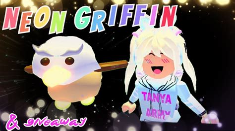 Making A Neon Griffin And Ride Potion Giveaway Adopt Me Youtube