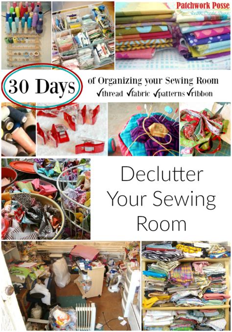 This helps the craft organization become integrated into a cohesive room decor. 30 Days to a More Organized Sewing Room - Home and Garden