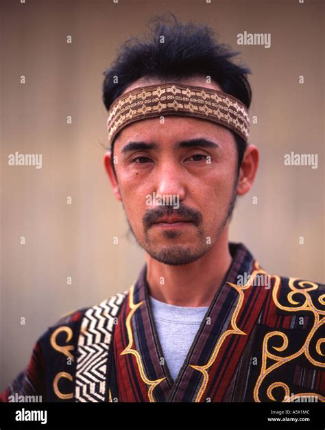 Ainu Man Ainu Are The Aboriginal People Of Hokkaido Japans Most
