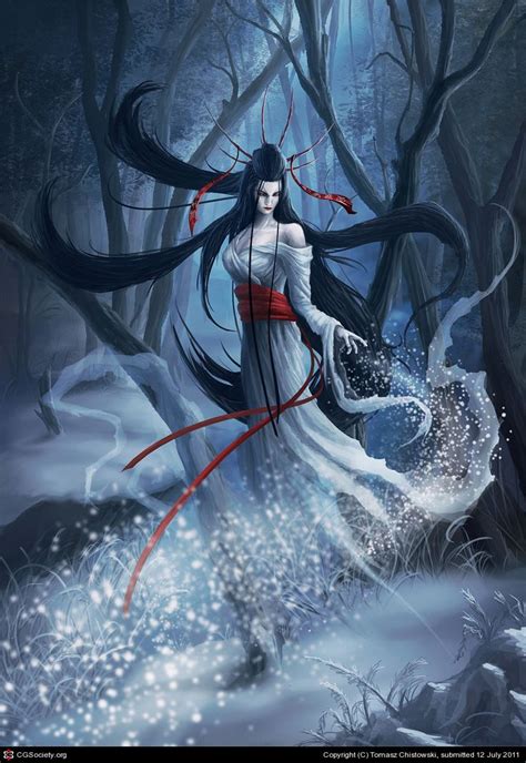 Fairytalemood Yuki Onna By Tomasz Chistowski Yuki Onna Japanese