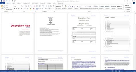 disposition plan template ms word templates forms