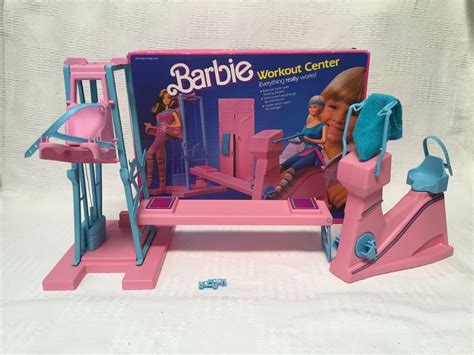 Barbie Mattel 1980s Workout Center Gym W Box And Instructions Vintage