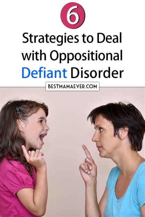 How To Deal With A Child With Odd Children With Oppositional Defiant Disorder Usually Dont