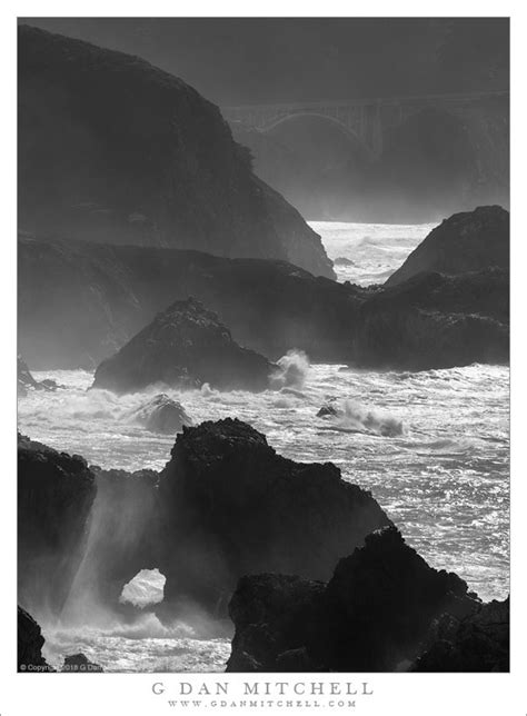 G Dan Mitchell Photograph Headlands Surf Natural Bridge G Dan