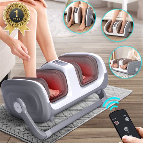 Tisscare Shiatsu Foot Massager Deep Tissue Calf Massager Wremote Kneading Therapy Heating