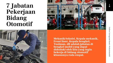 7 Jenis Pekerjaan Di Bengkel Mobil Youtube