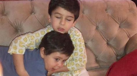 Taimur Ali Khan Is A Protective Elder Brother To Jeh In Aunt Sabas Latest Pictures See Here