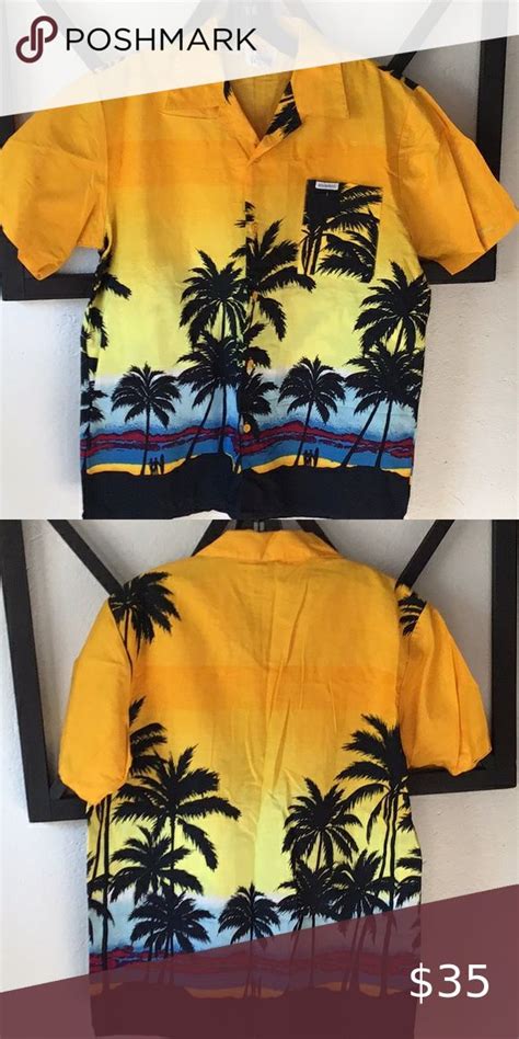Windswept Mens Bahamas Sunset Vintage Shirt Tommy Hilfiger Dress