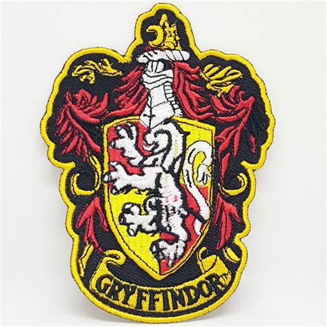 Harry Potter Gryffindor Crest Iron Sew On Embroidered Patch Home