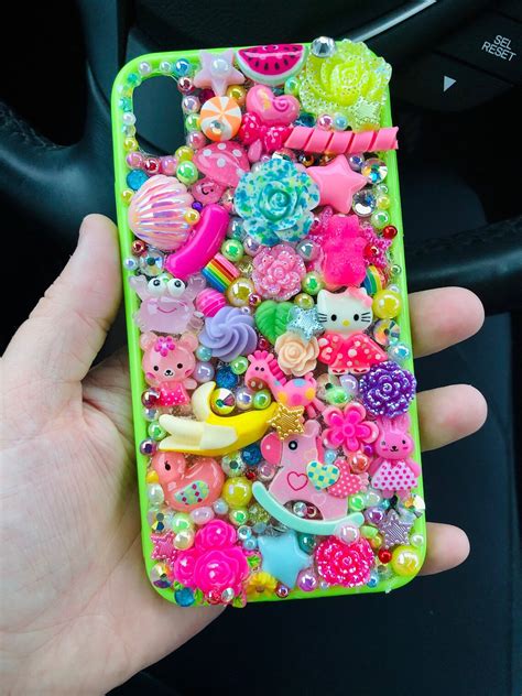 Custom Kawaii Decoden Case For Cell Phone Iphone 11 Pro Max Etsy