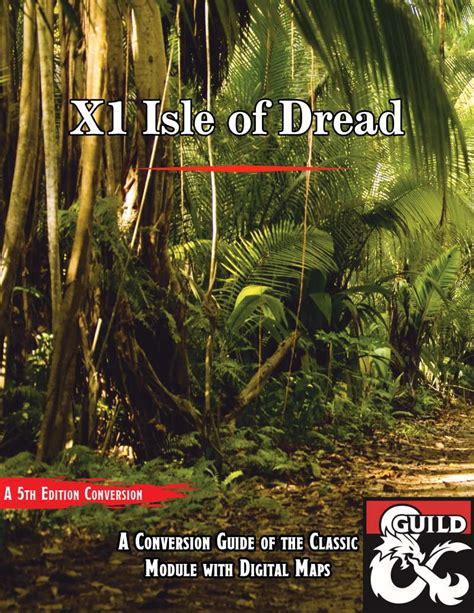 X1 The Isle Of Dread 5e Conversion Guide With Maps Dungeon Masters