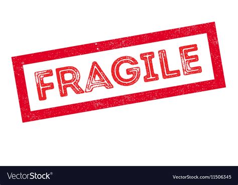 Fragile Rubber Stamp Royalty Free Vector Image