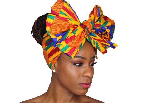 African Ankara Headwrap Long Hair Head Wrap Turban And Scarf Dashiki African Print Kente And