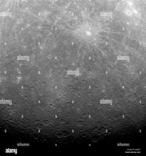 First Ever Photograph From Mercury Orbit Stock Photo Alamy