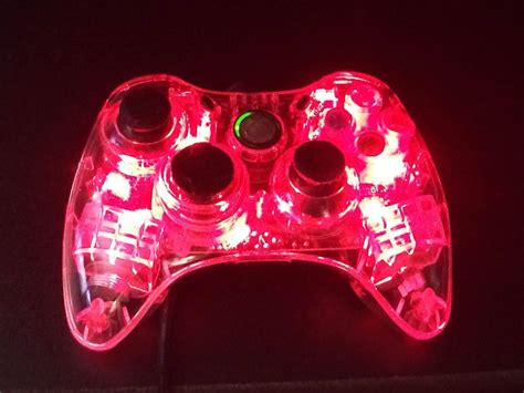 Afterglow Wired Controller Control For Xbox 360 Clear Red Led Pl 3702