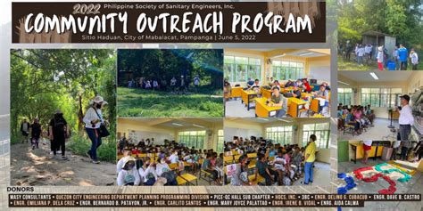 2022 Community Outreach Program Philippine Society Of Sanitary