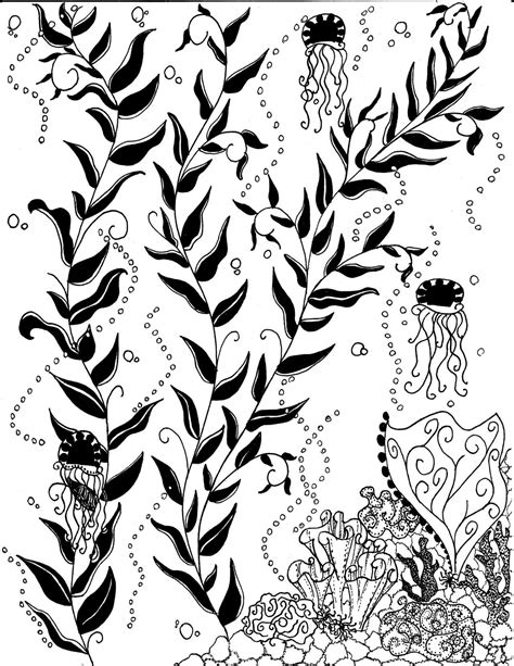 Kelp Forest Drawing At Explore Collection Of Kelp