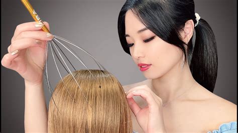[asmr] realistic scalp and head massage youtube