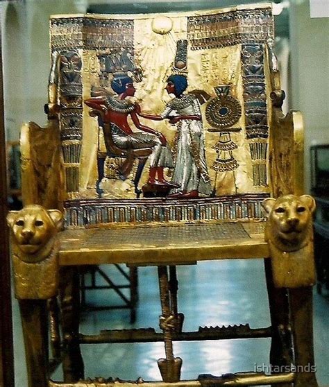 Egyptian Museum King Tutankhamun Chair By Ishtarsands Redbubble