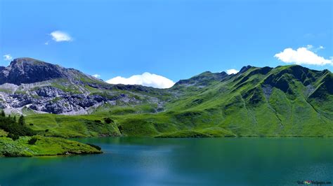 Wonderful Lake And Mountain Views 6k Wallpaper Download