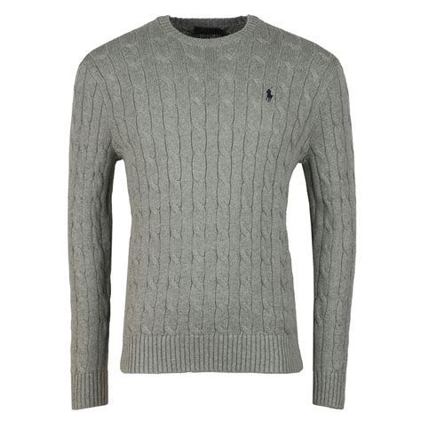 polo ralph lauren crew neck cable knit oxygen clothing