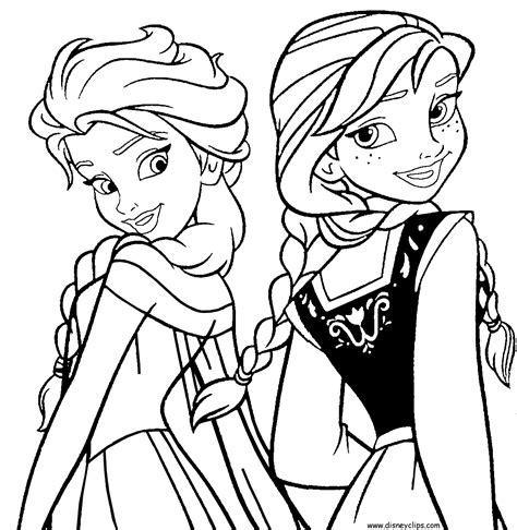 The cast of the film 'frozen': elsa frozen coloring pages | Only Coloring Pages