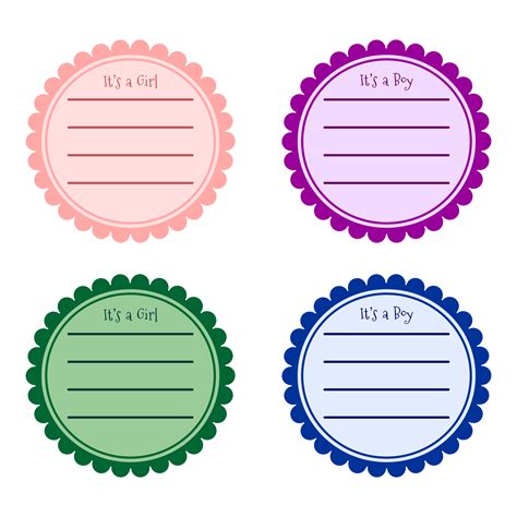 Printable Round Sticker Labels