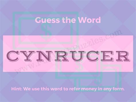 Guess The Word Puzzles And Riddles With Answers Fun With