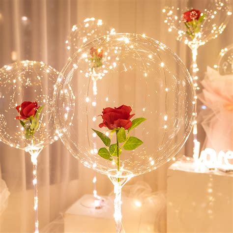 Limited Offerled Luminous Balloon Rose Bouquet Betterlife Love