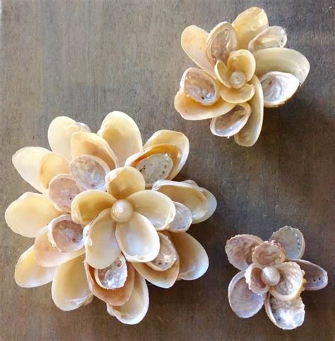 Seashell Wall Flower Shell Crafts Diy Seashell Crafts Sea Shells