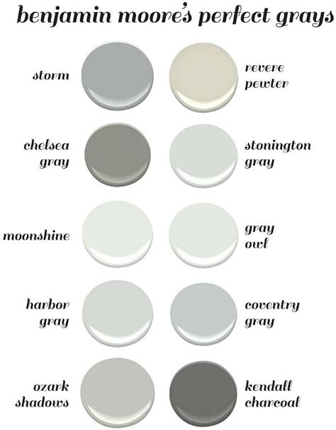 Ozark Shadows Perfect Gray Paint Colors Storm M Home Painting Benj