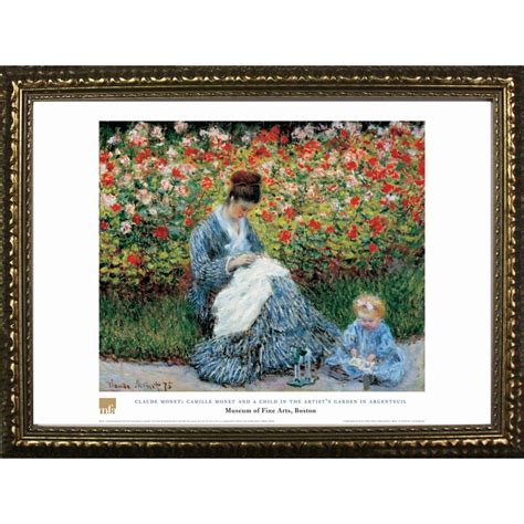 Buy Art For Less Camille Monet And A Child In The Artists Garden In