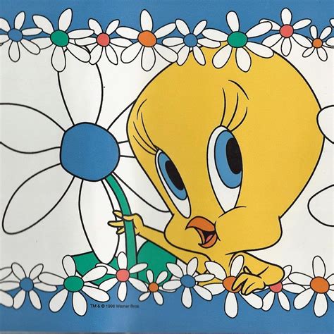 Get Tweety Bird Images With Flowers Background