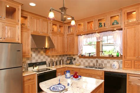 Typically, upper cabinets are much shallower than lower cabinets, sometimes by as much as half the depth. Affordable Custom Cabinets - Showroom