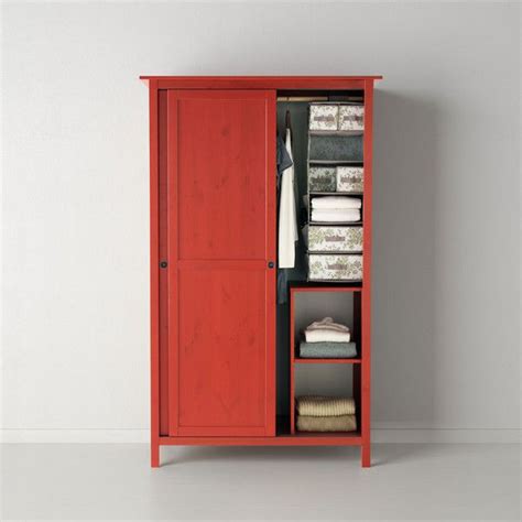 The versatile hauga series features storage solutions that can be used in any part of your home, including living room, hallway, dining room and bedroom. IKEA HEMNES Wardrobe with 2 sliding doors, red | Hemnes ...