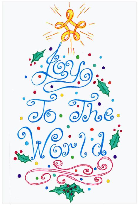 Joy To The World Drawing By Susan Turner Soulis