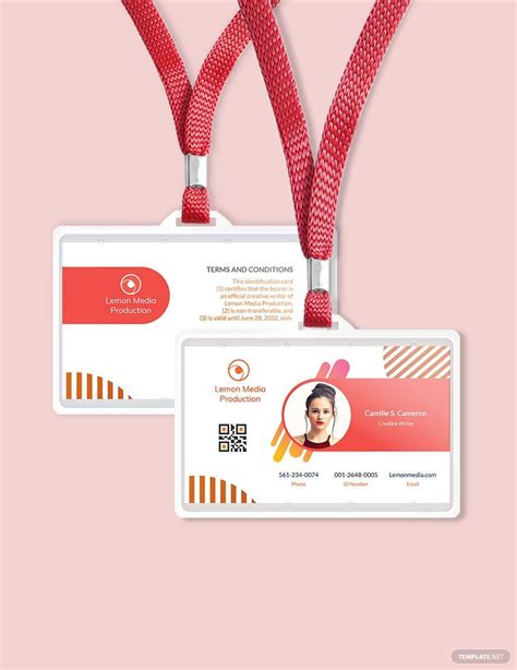 Creative Employee Id Card Template In Pages Publisher Word