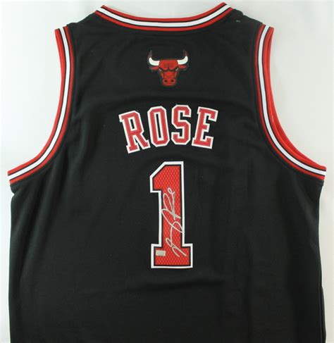 Derrick rose adidas mens l nba authentics chicago bulls basketball jersey #1. Derrick Rose Signed Bulls Jersey (Mounted Memories COA ...