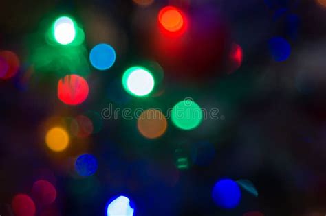 Blurred Bokeh Color Lights Abstract Background Stock Photo Image Of
