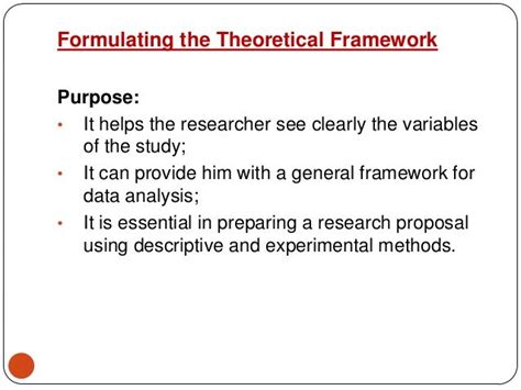 The theoretical framework is an important concept in research. Conceptual and theoretical framework | Proposal paper ...