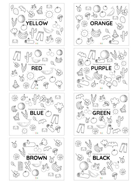 Printable Coloring Pages of Colors - YES! we made this