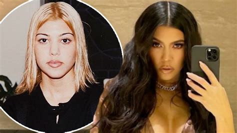 Kourtney Kardashian Looks Almost Unrecognisable With Bleach Blonde Hair Hot Sex Picture
